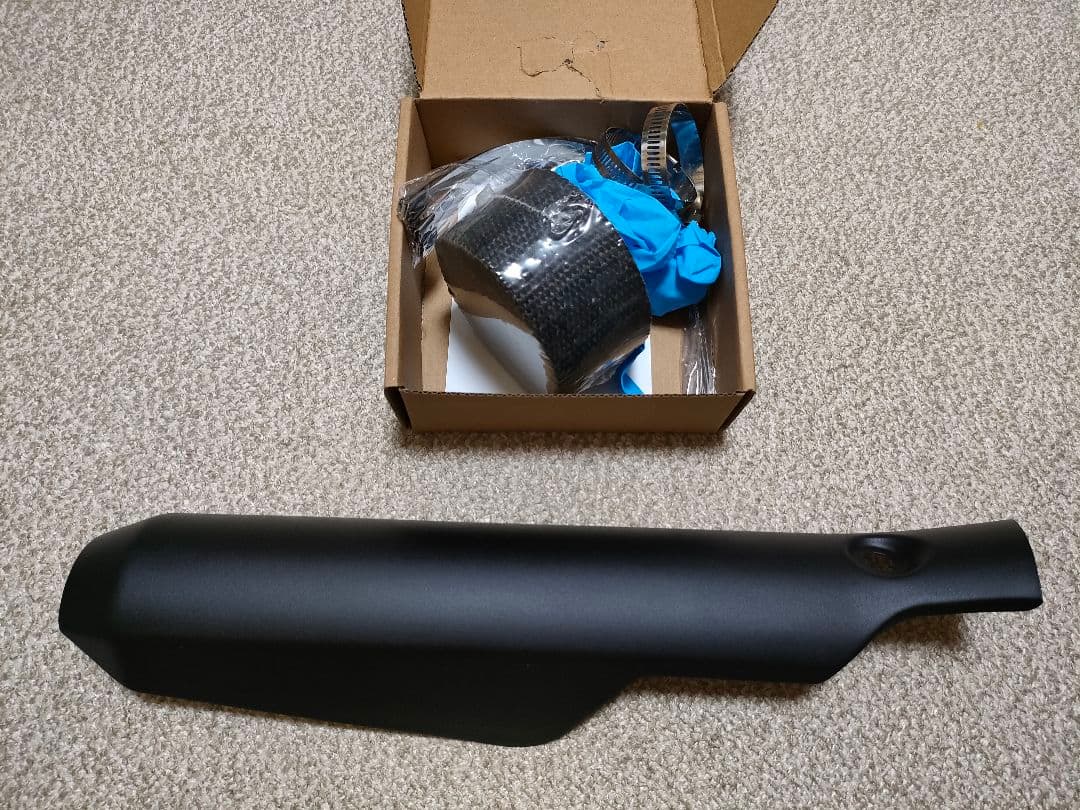 ホンダ GB350S 純正ヒートガード艶消し黒 サーモ バンテージ黒セット 新品