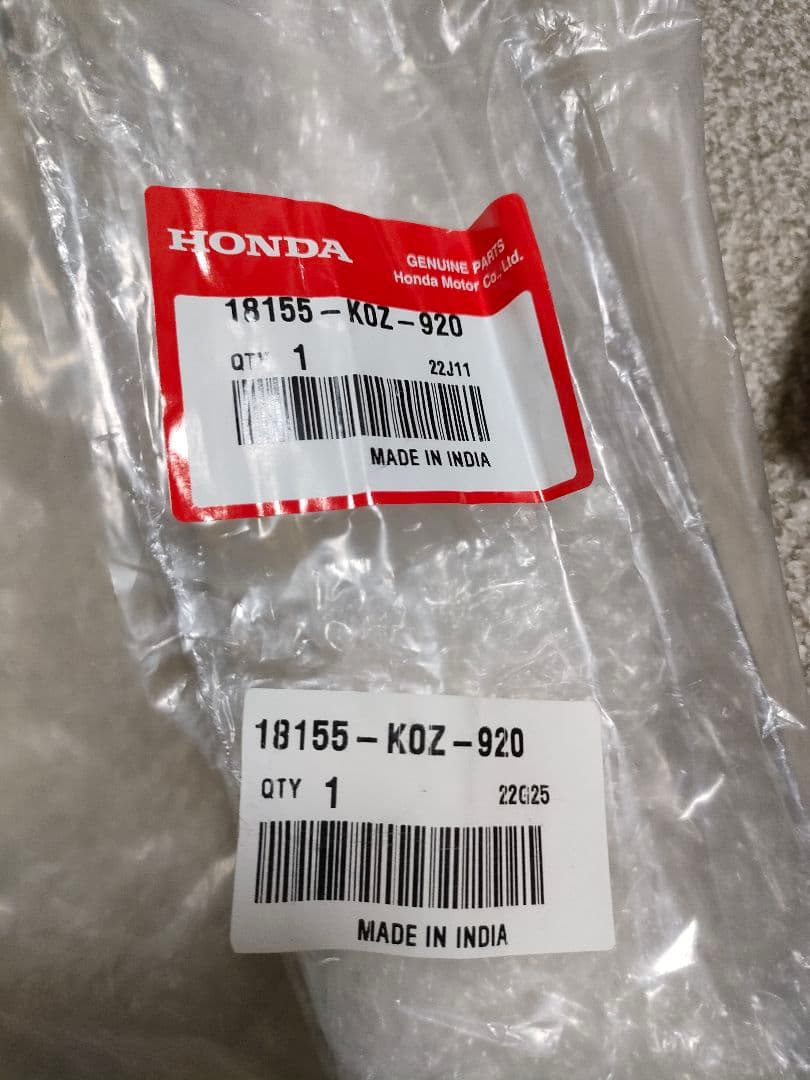 ホンダ GB350S 純正ヒートガード艶消し黒 サーモ バンテージ黒セット 新品