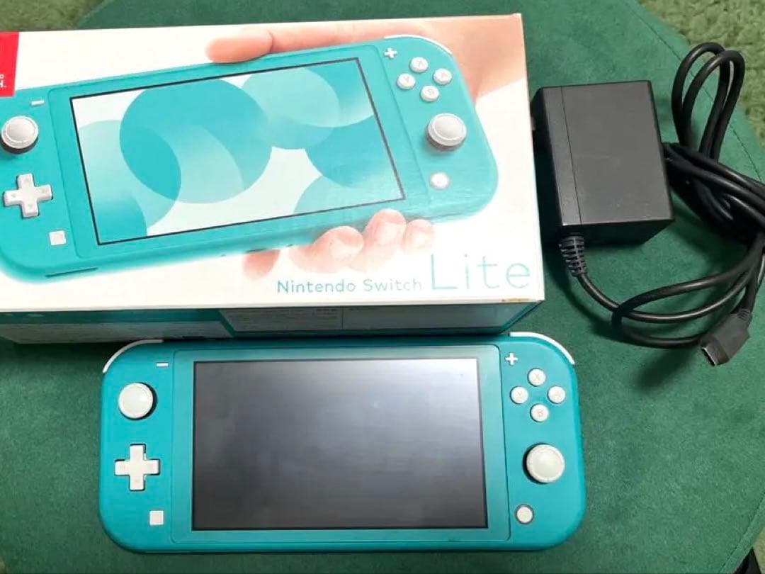 Nintendo Switch Lite ターコイズ一式・保護フィルム付き