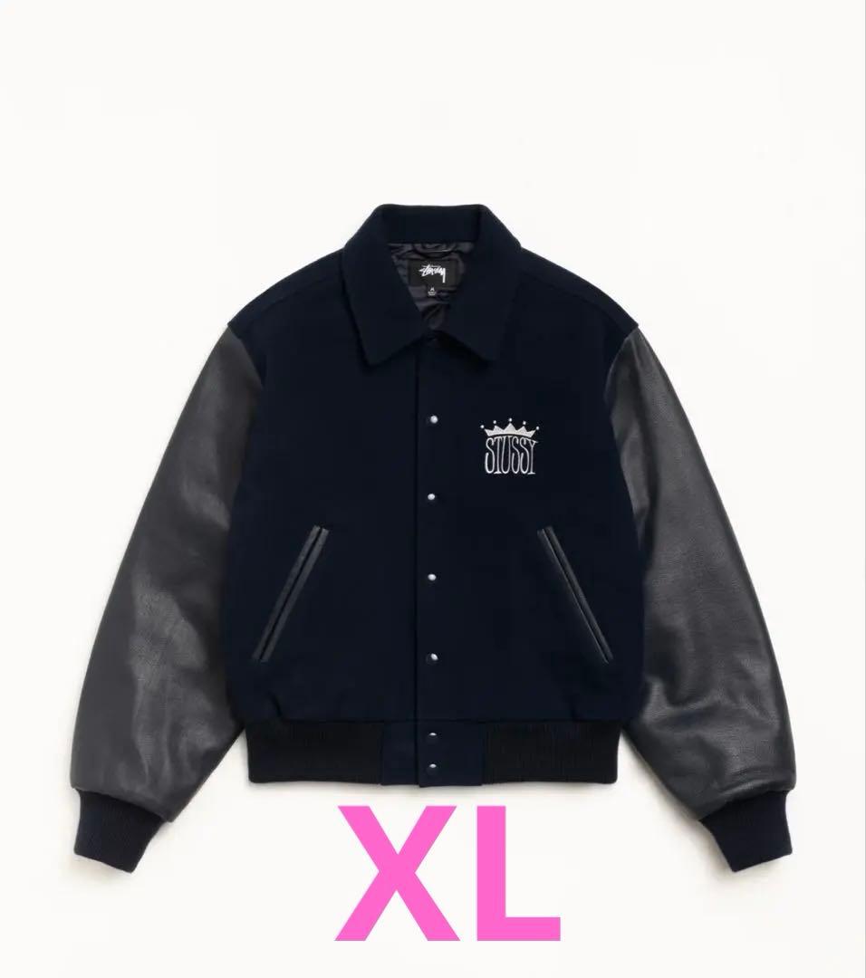 新品 STUSSY KING VARSITY JACKET XLスタジャン