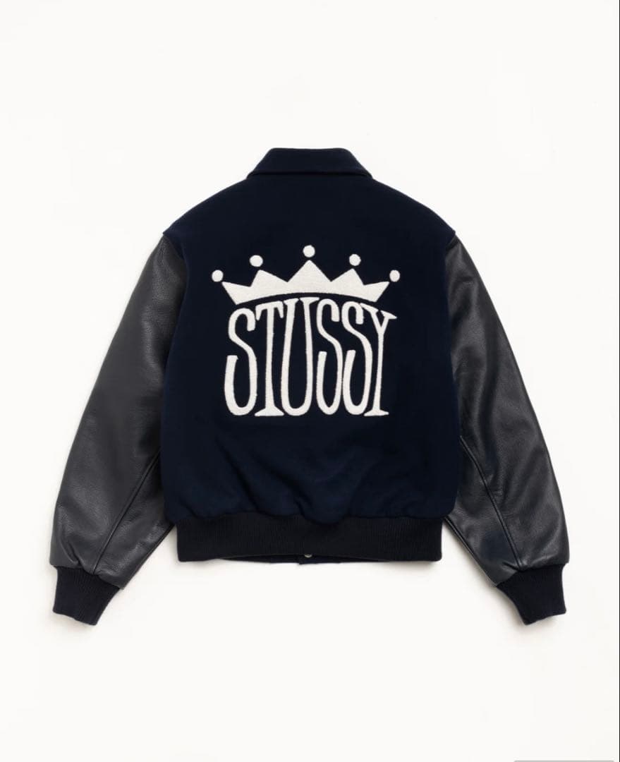 新品 STUSSY KING VARSITY JACKET XLスタジャン