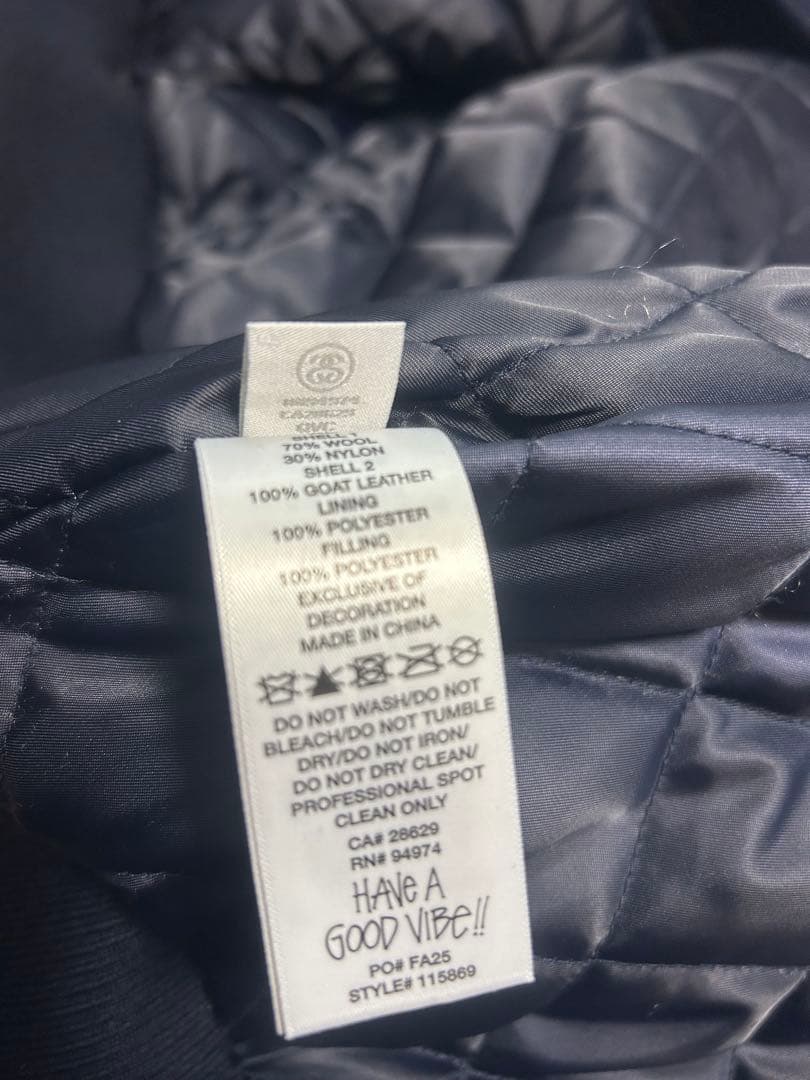 新品 STUSSY KING VARSITY JACKET XLスタジャン