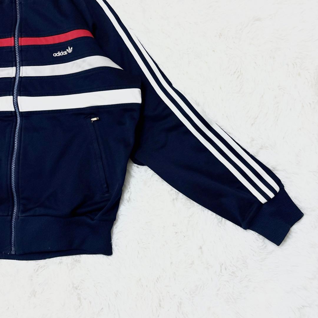 あのちゃん着用 adidas デサント製 ジャージ 70s 西ドイツ L 紺美品