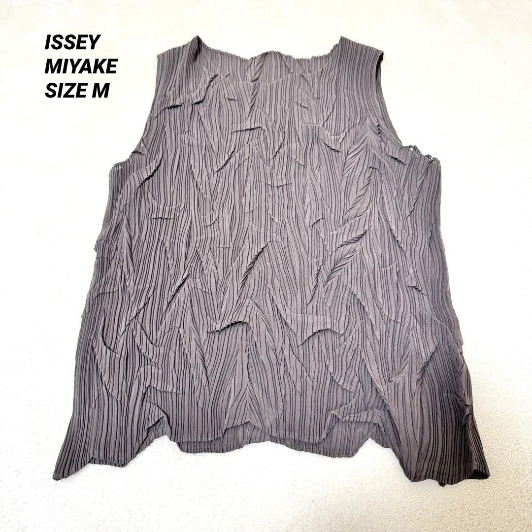 極美品✨ISSEY MIYAKE 立体プリーツ　変形　グレー　チュニック