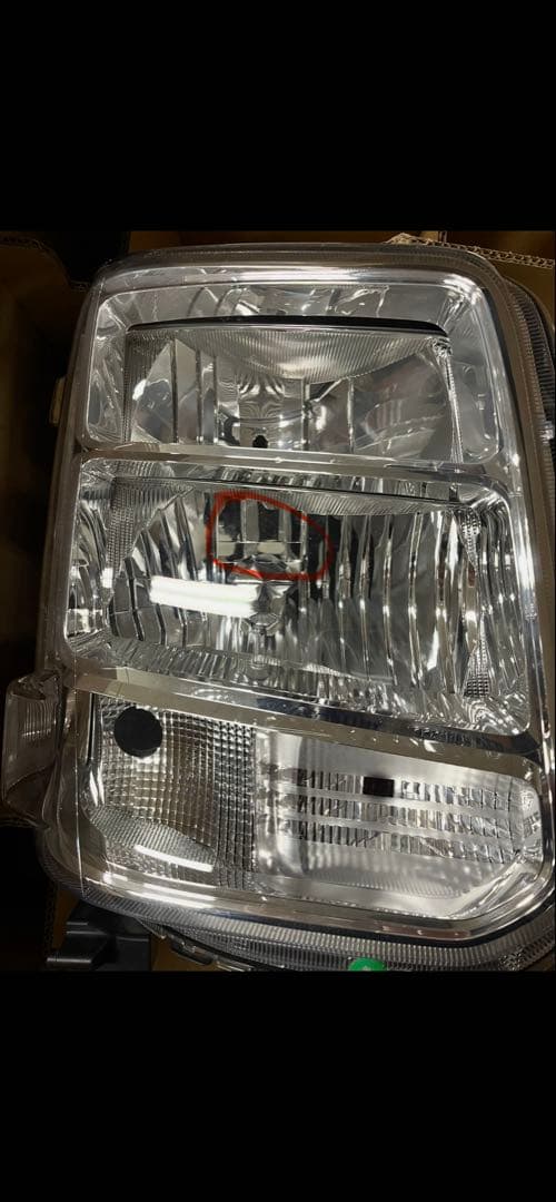 スズキ純正エブリィDA17Wの左右ヘッドライトユニットセット　中古品