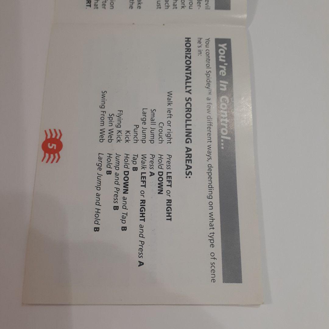 海外ソフト the AMAZING SPIDER-MAN 取説付き