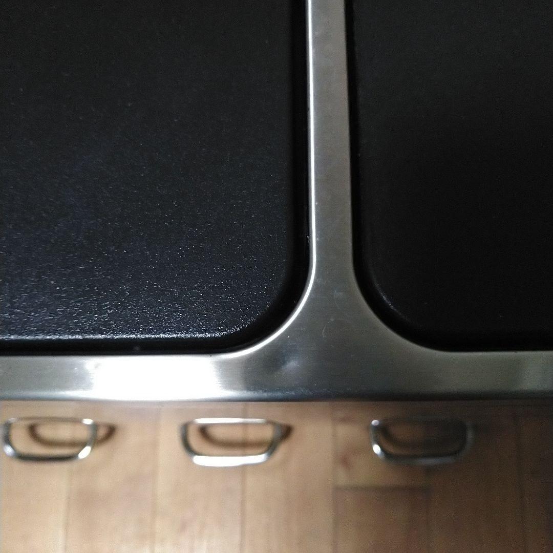 SONGMICS ステンレス 3分別ごみ箱