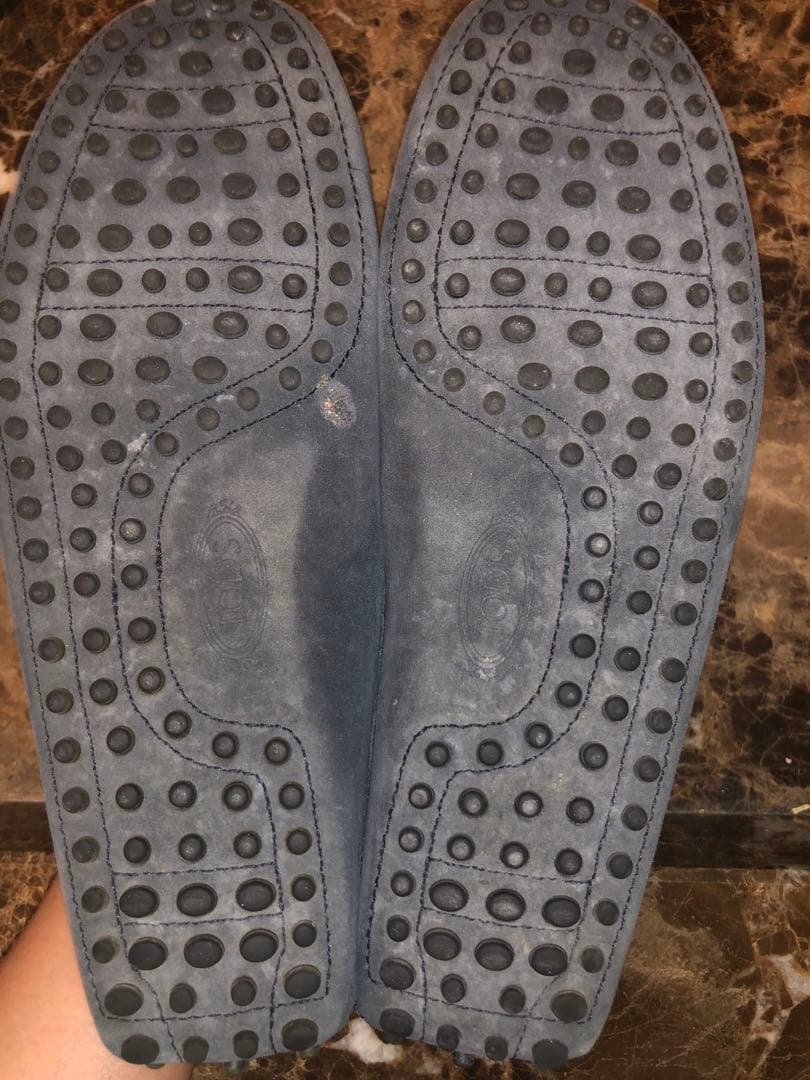 TODS スウェード　ドライビングシューズ　スリッポン