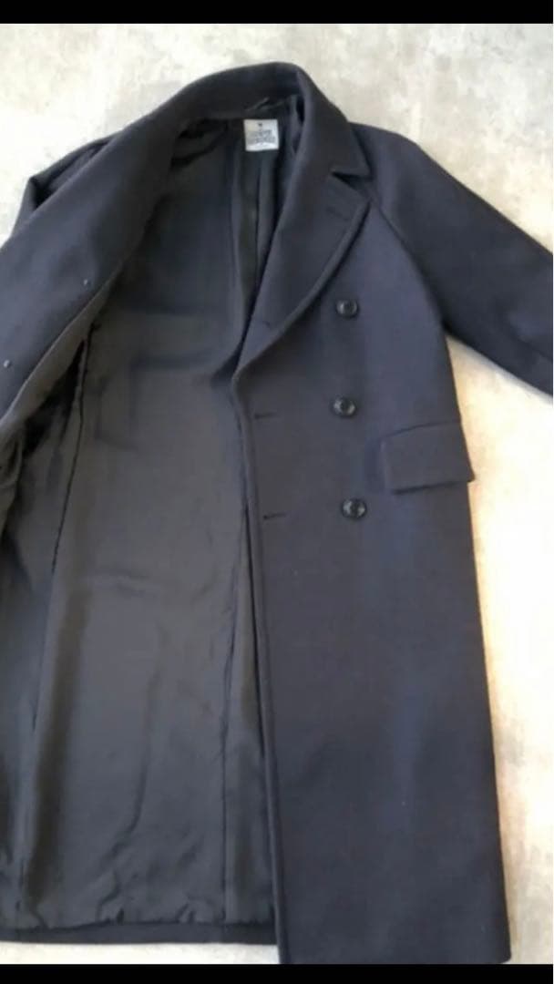 BEAUTY&YOUTH ハミルトン　メルトンロングPコート　ネイビー