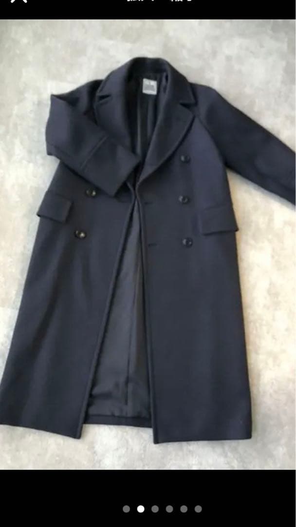 BEAUTY&YOUTH ハミルトン　メルトンロングPコート　ネイビー