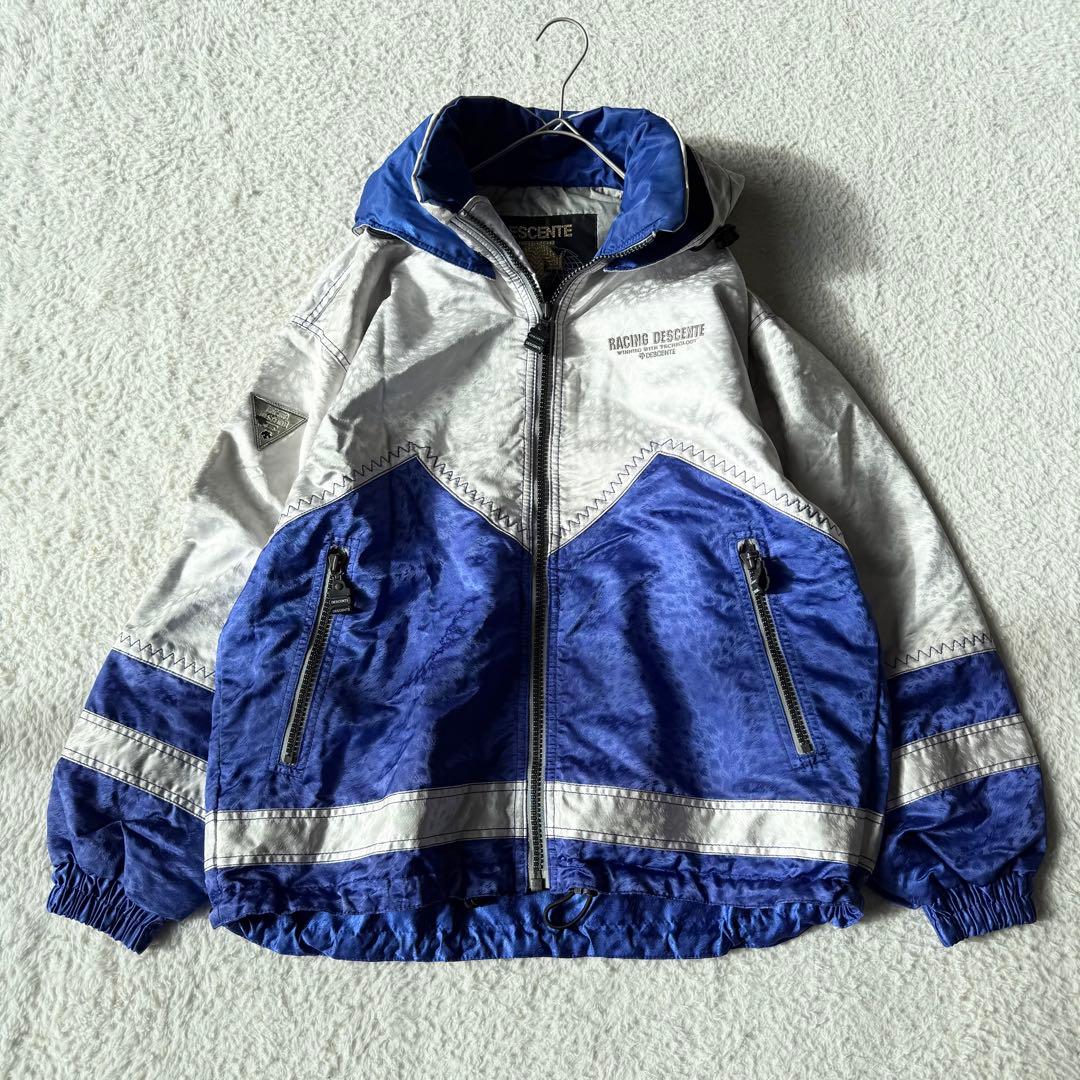 デサント スキーウェア 上下 洗える ウィンタースポーツ 男女兼用 M ブルー