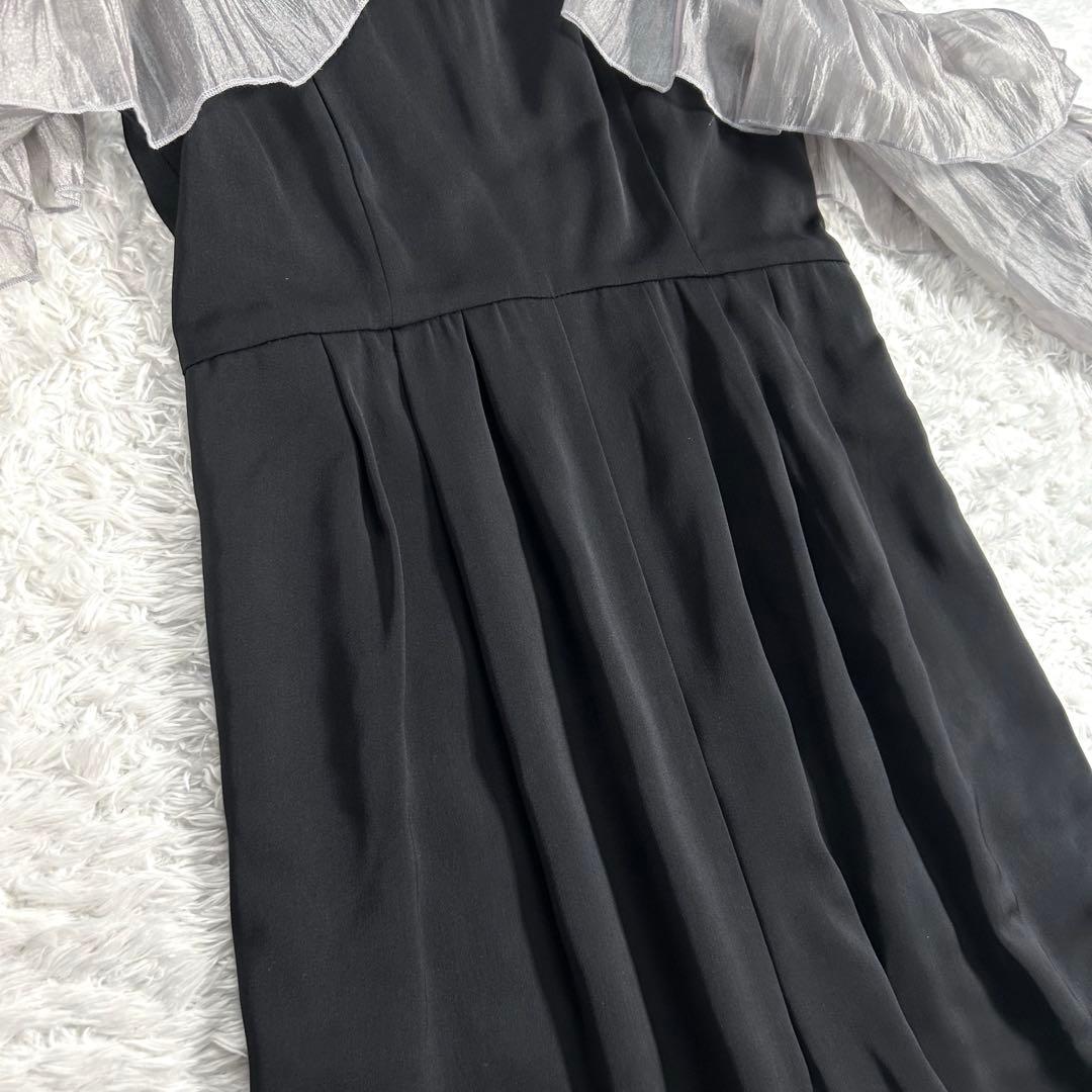 【新品】　Dorry Doll　シアーフリルパンツドレス　ブラック　M