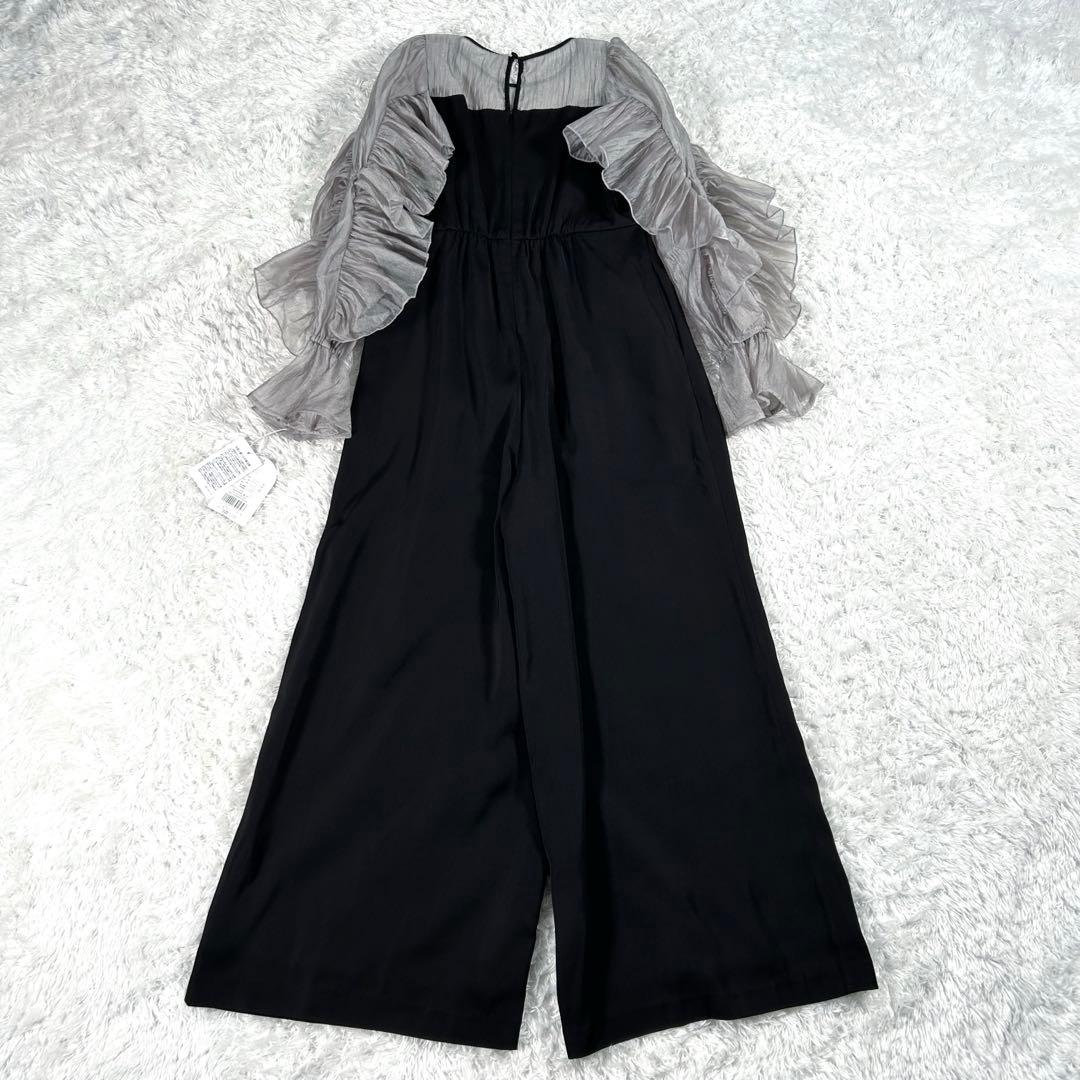 【新品】　Dorry Doll　シアーフリルパンツドレス　ブラック　M