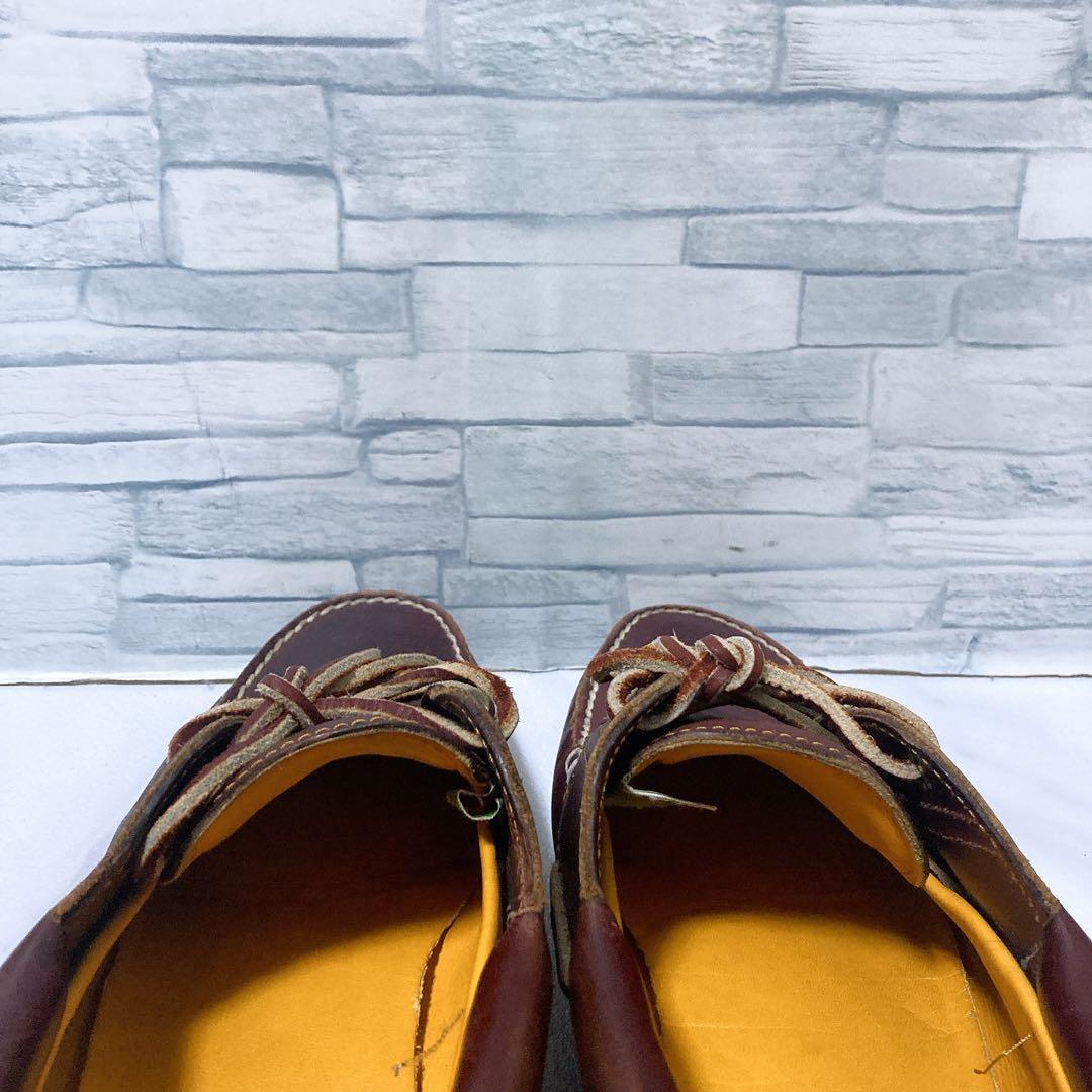 美品 ティンバーランド 3eye クラシックラグ 27.5 デッキシューズ 赤茶