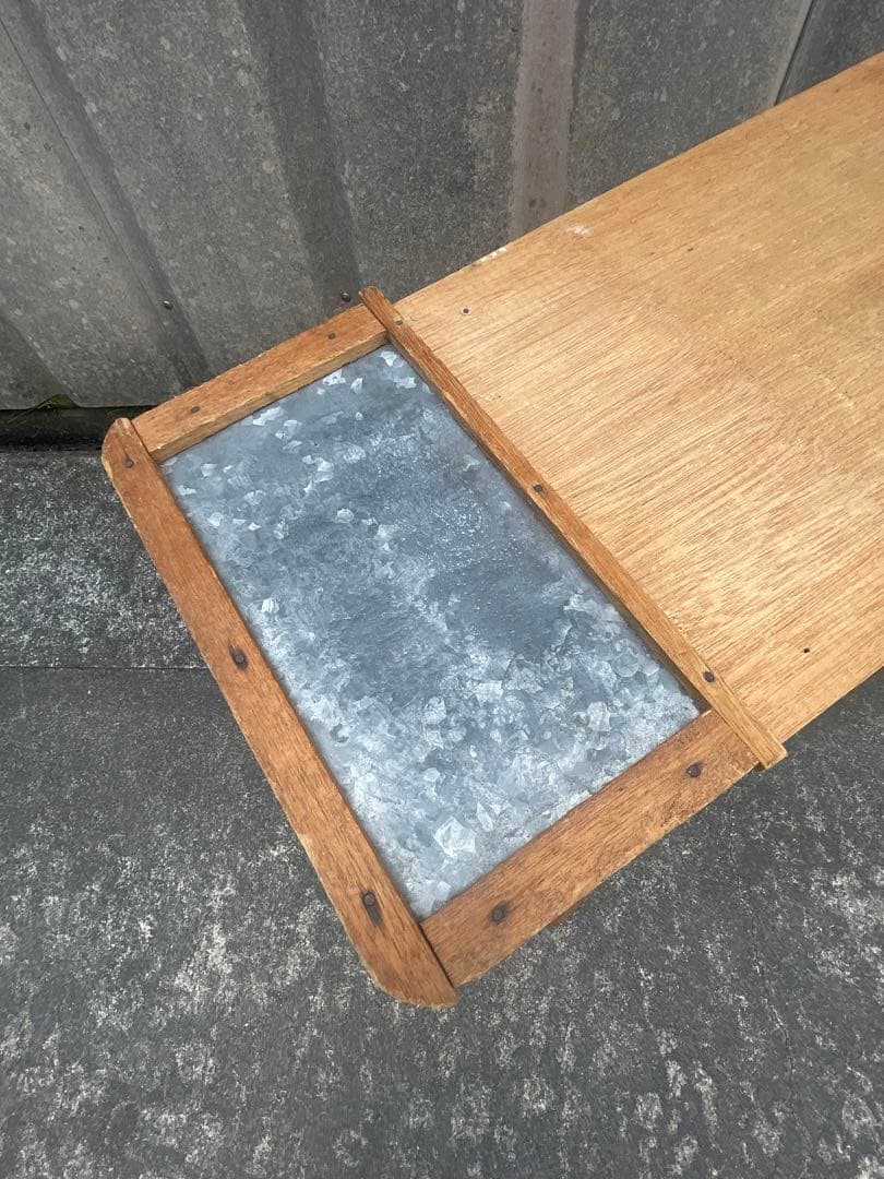 アンティーク/イギリス製/木製/アイロン台/折りたたみ/ディスプレイ/店舗什器