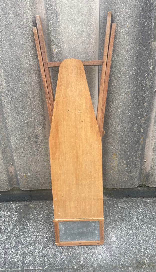 アンティーク/イギリス製/木製/アイロン台/折りたたみ/ディスプレイ/店舗什器
