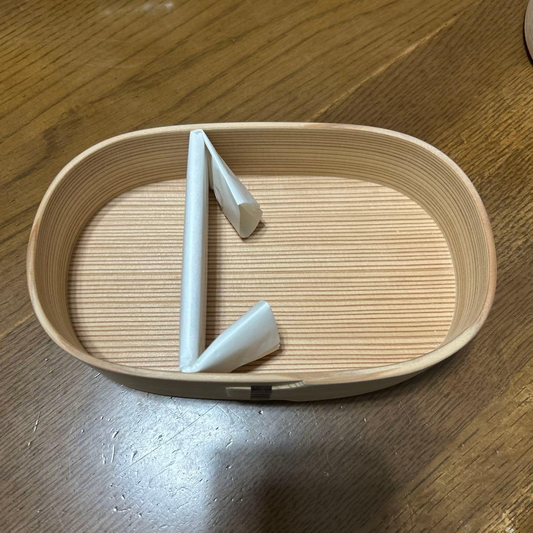 曲げわっぱ　 柴田慶信商店　白木小判弁当（中）