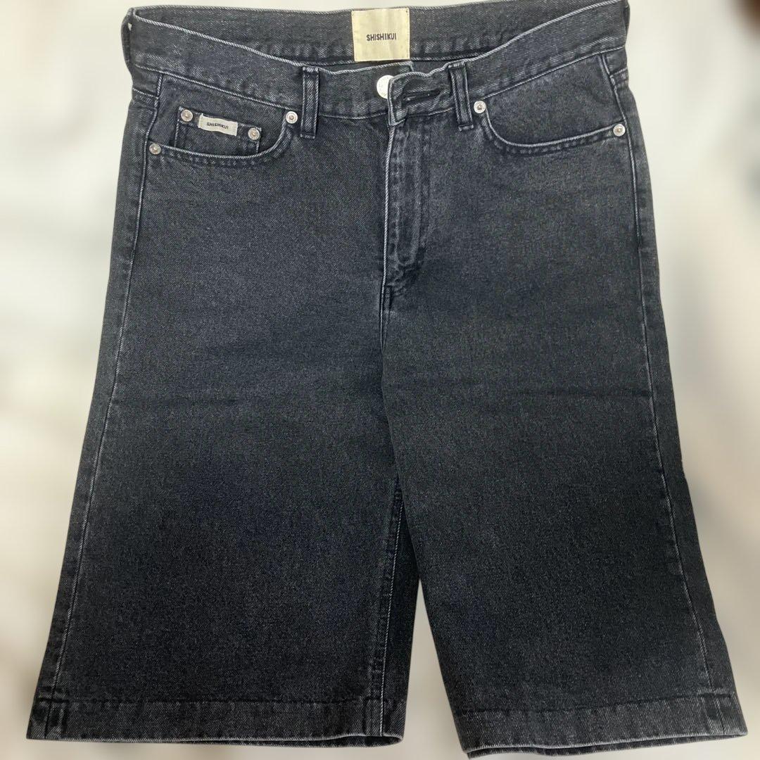 パンツ SHISHIKUI half jean BLACK