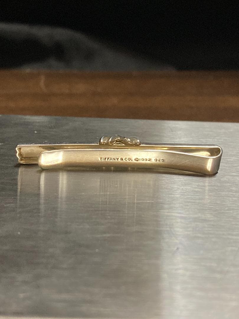 美品 ティファニー シグネチャー クロス タイピン シルバー 925