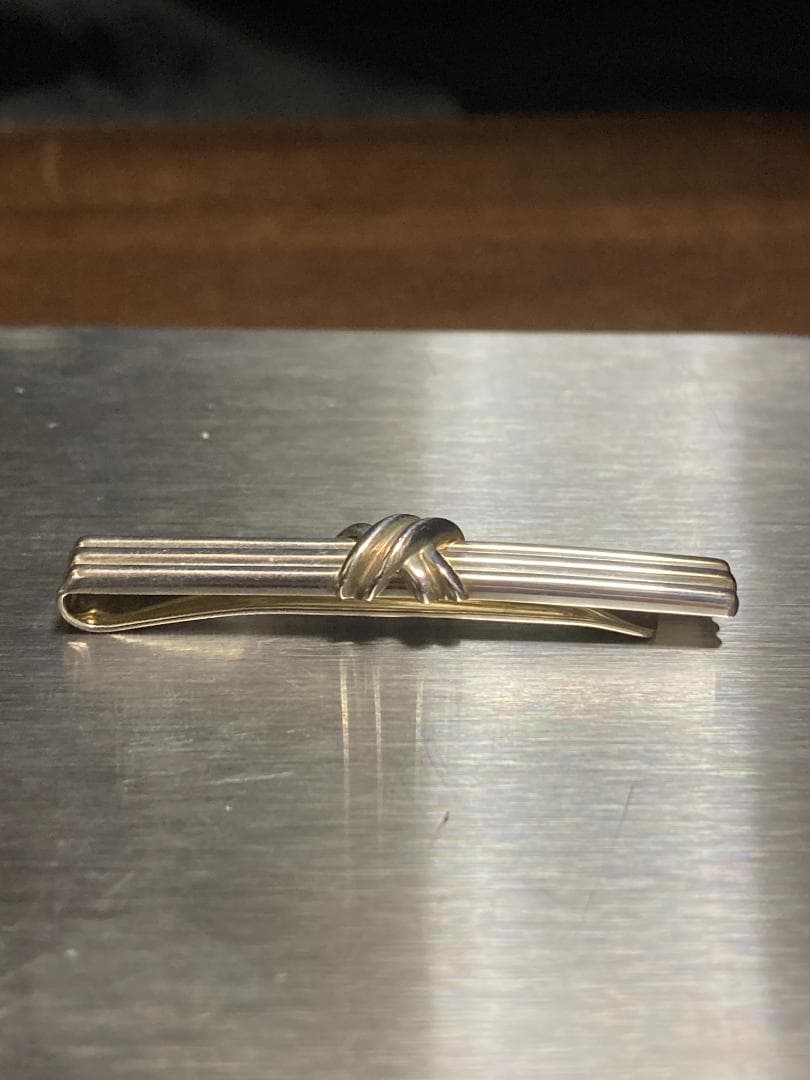 美品 ティファニー シグネチャー クロス タイピン シルバー 925