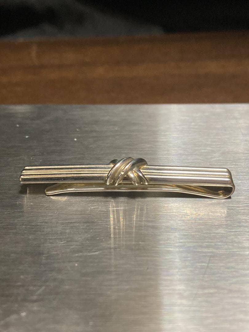 美品 ティファニー シグネチャー クロス タイピン シルバー 925