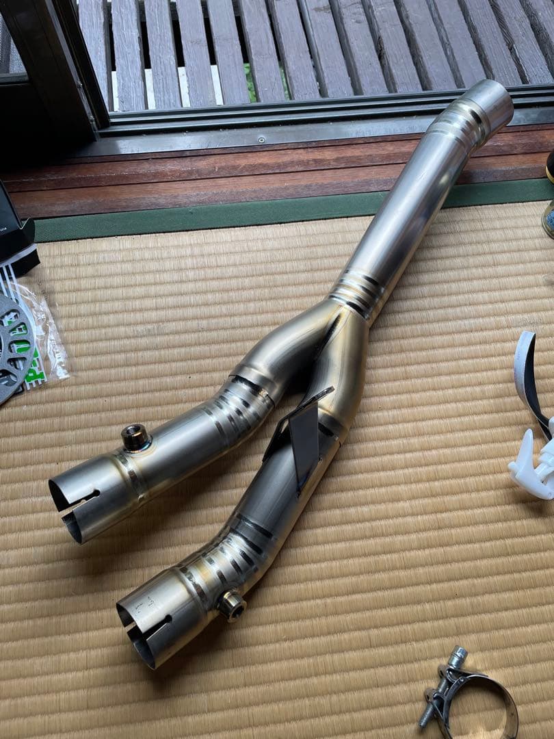 値下げ！yzf-r1 mt-10 チタンリンクパイプ　ピンクファクトリー　美品