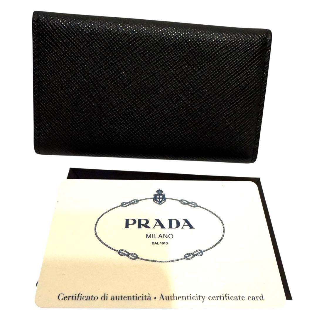 PRADA プラダ ブラック レザー キーケース6連
