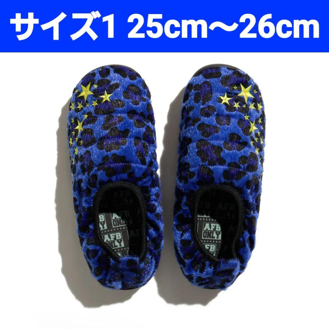 AFB × SUBU LEOPARD STAR MULE ブルー サイズ1