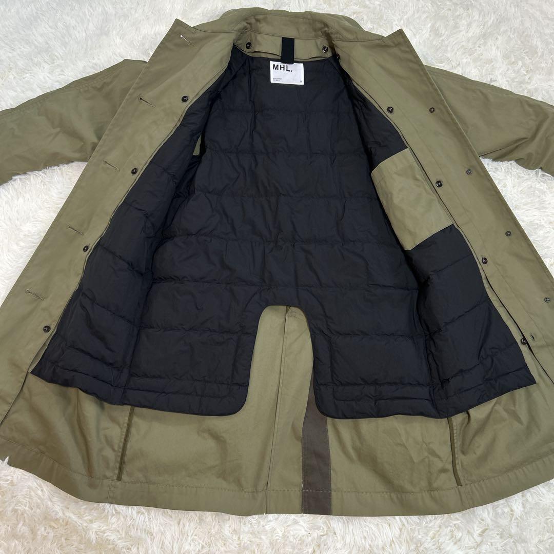 【24AW】MHL　WORN COTTON NYLON コート　ライナー付　S
