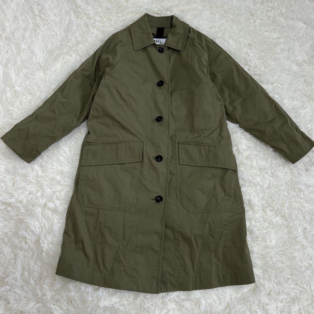 【24AW】MHL　WORN COTTON NYLON コート　ライナー付　S
