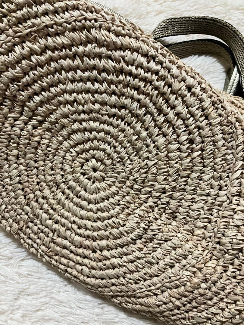 ヴィオラドーロ ラメテープハンドル 2way カゴバッグ