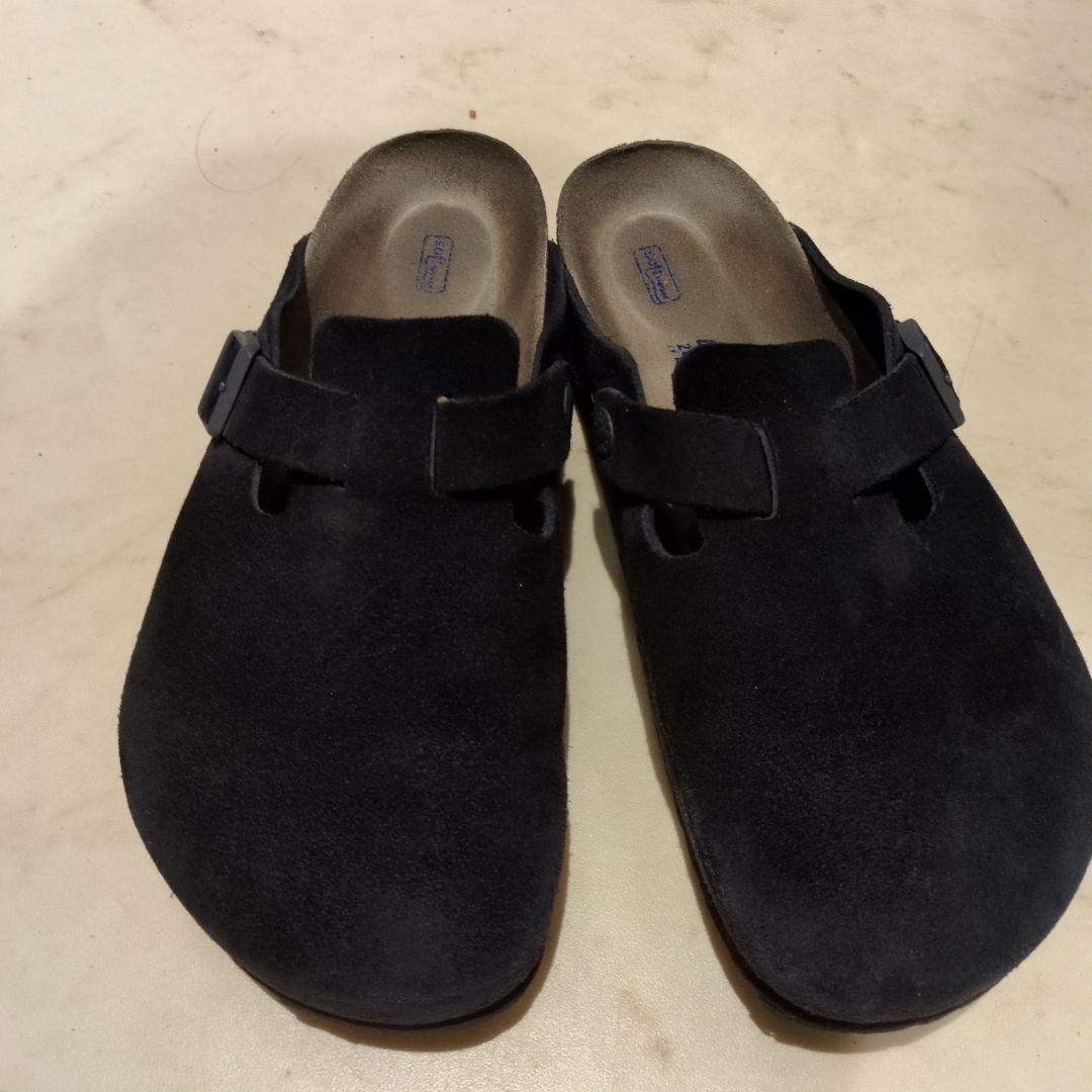 ビルケンシュトック　ボストン　スエード　ネイビー　40