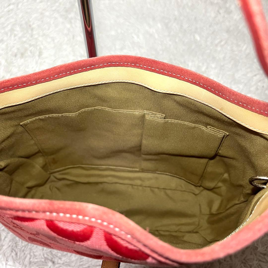 ✨希少カラー✨COACH コーチ ワンショルダー 赤 シグネチャー レッド