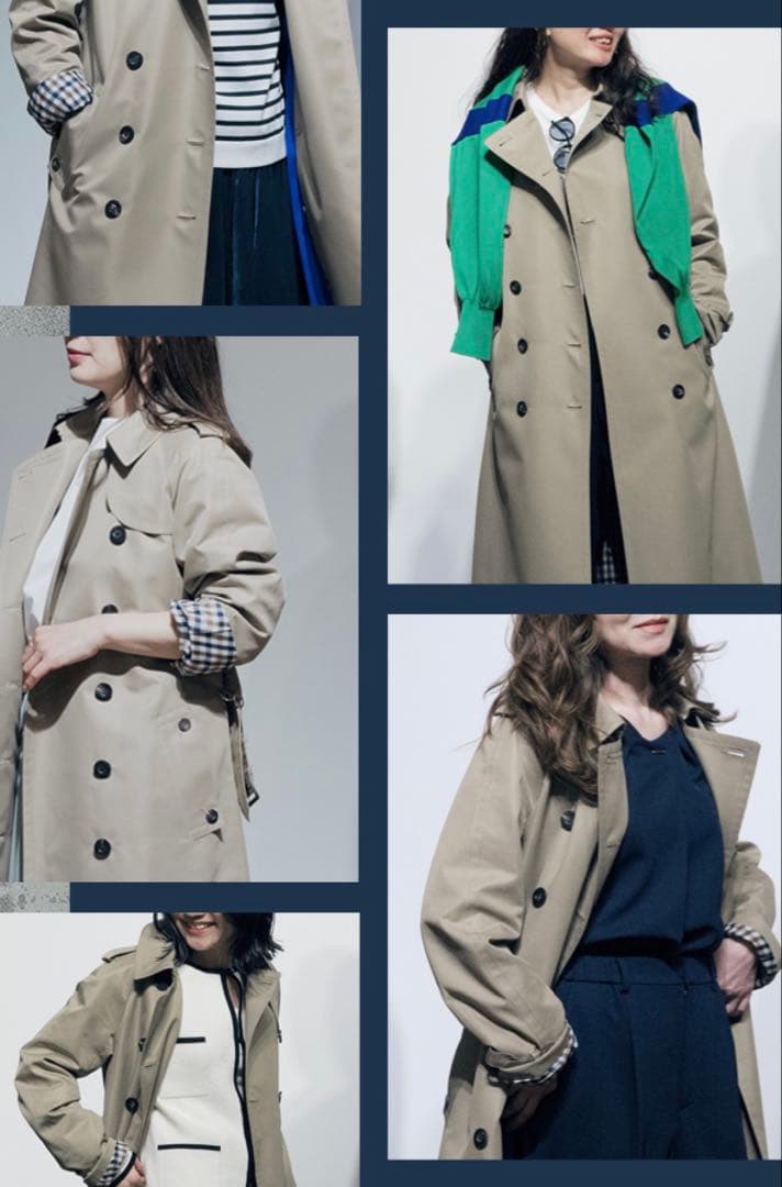 極美品◼️アクアスキュータム ベーシックトレンチコート サイズ10