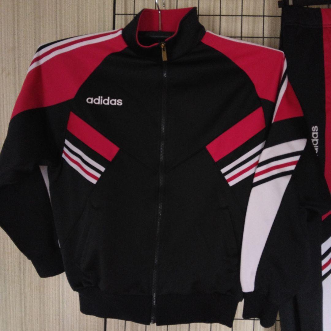 adidas ビンテージモデル ジャージ :2L BK/RED/WHT