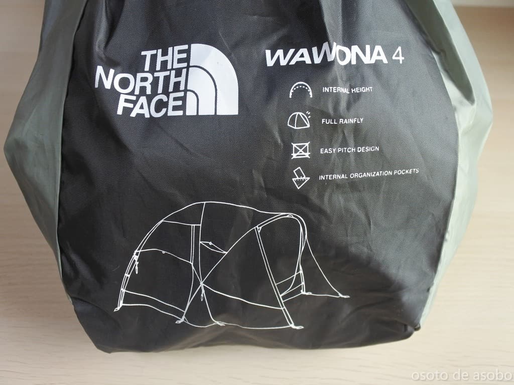 ノースフェイス ワオナ4 テント 4人用 アガベグリーン キャンプ アウトドア