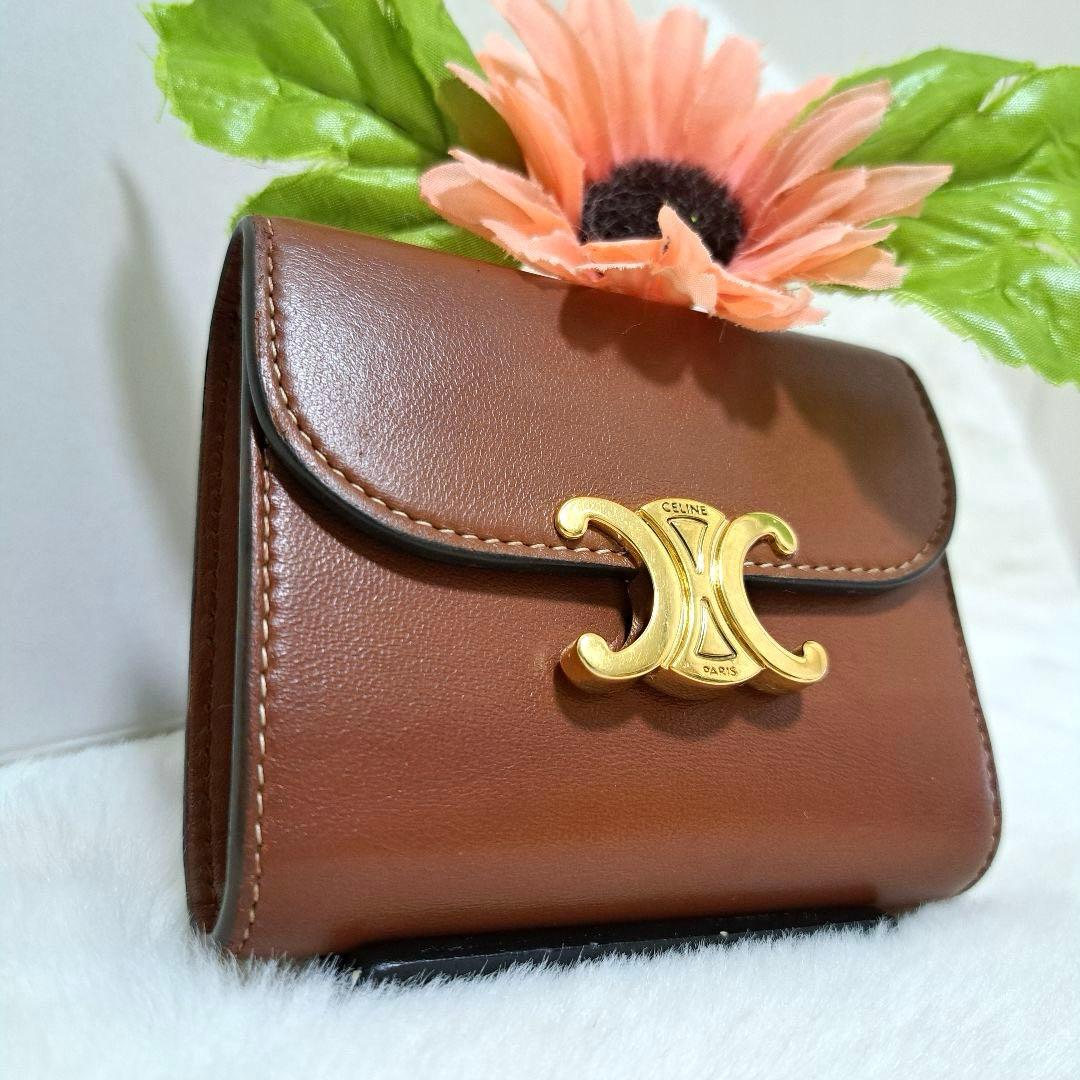 ✨極美品　正規品✨セリーヌ　三つ折り　トリオンフ　スモールトリフォールド