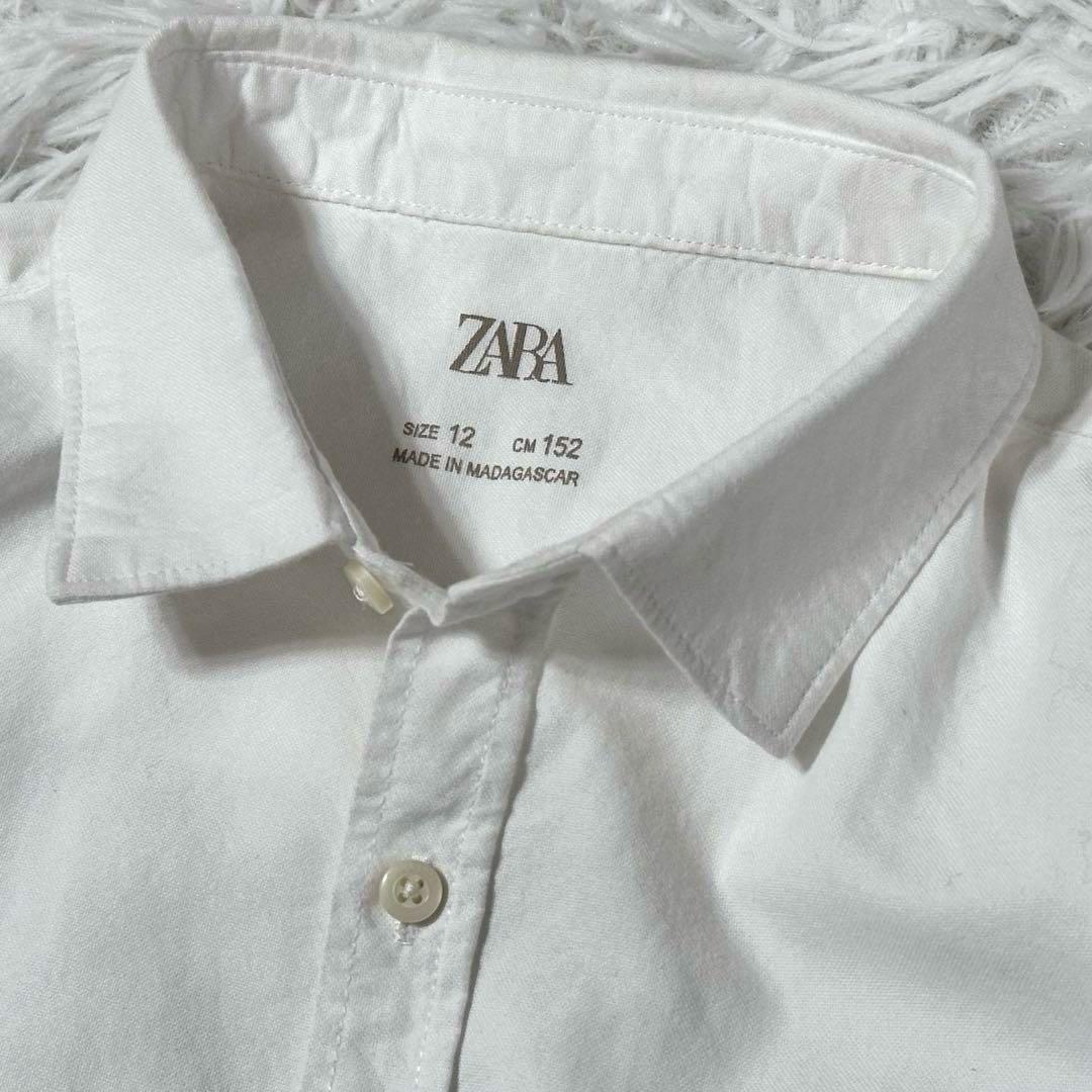 美品 ザラ スーツ 4点セット シャツ ネクタイ付 紺色 男の子 152 卒業式