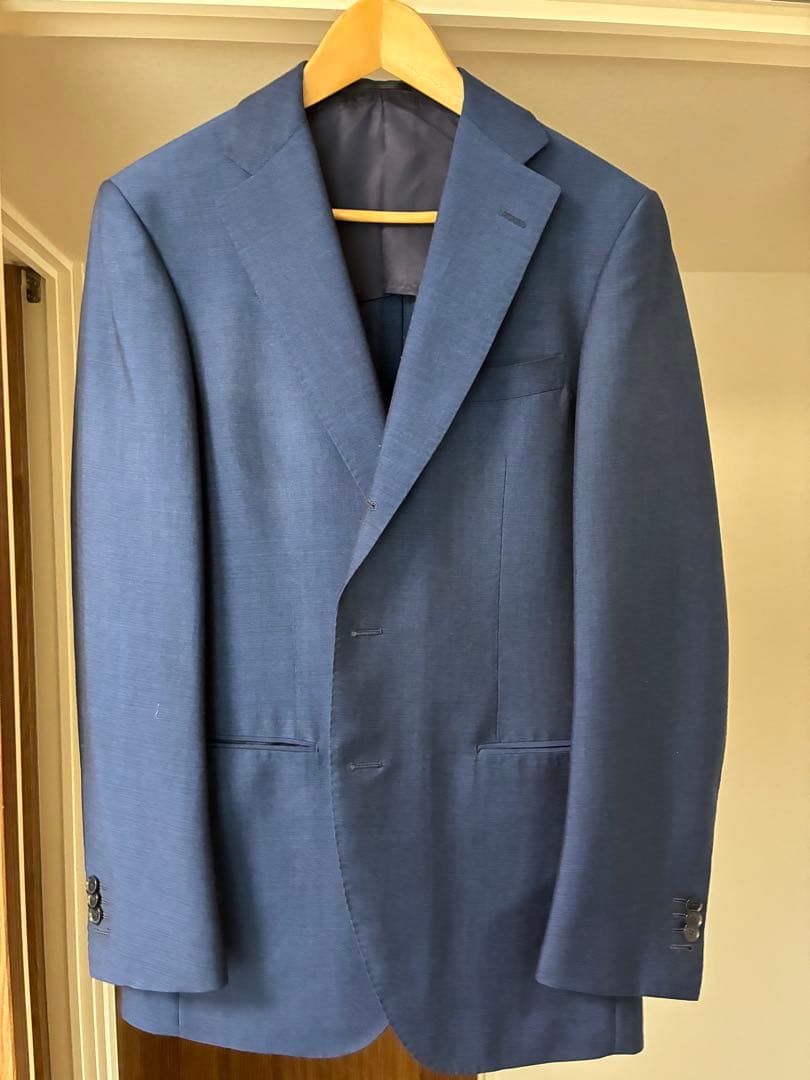 TOMORROWLAND 青 スーツ サイズ48 トゥモローランド