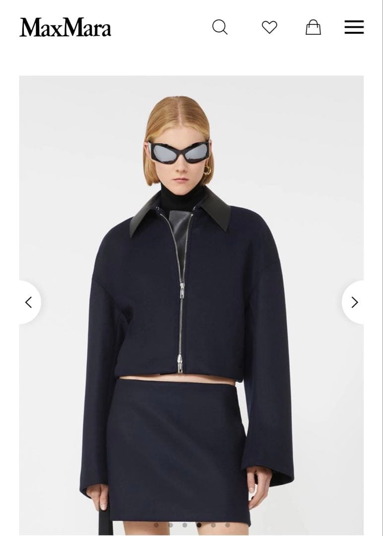 MaxMara SPORTSMAX ヴァクオ ショートウール ジャケット