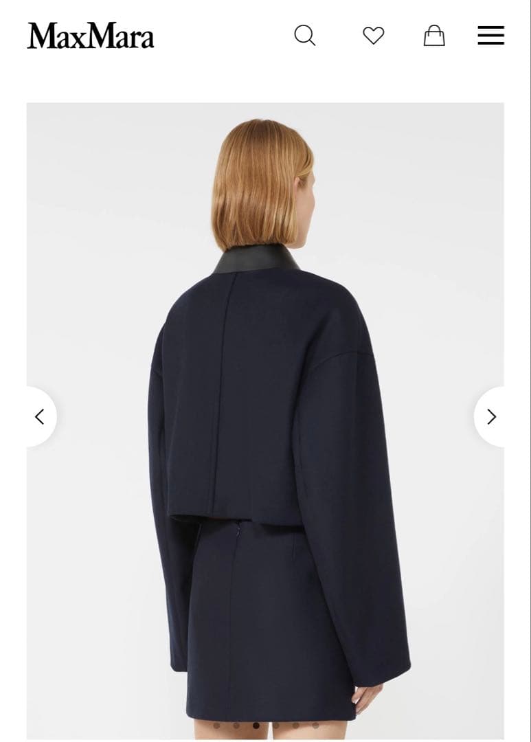 MaxMara SPORTSMAX ヴァクオ ショートウール ジャケット