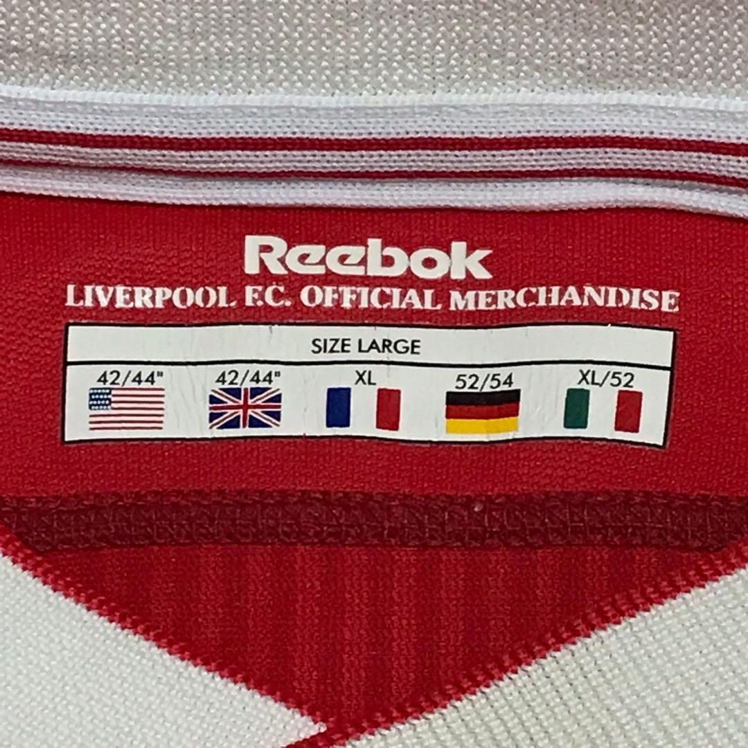 Reebok×プレミアリーグ　リヴァプール　半袖サッカーユニフォーム　ロゴ　XL
