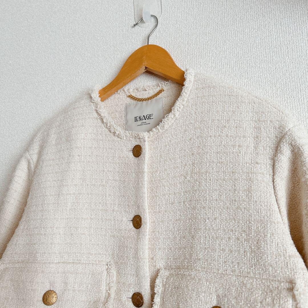 ジャーナルスタンダードレサージュGIOLICA MIXツイードWIDEジャケット