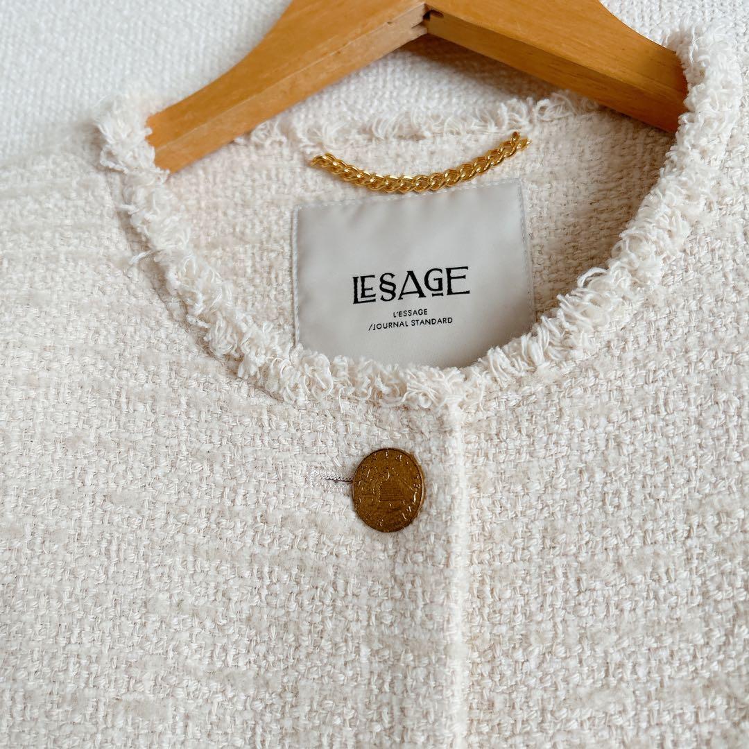 ジャーナルスタンダードレサージュGIOLICA MIXツイードWIDEジャケット