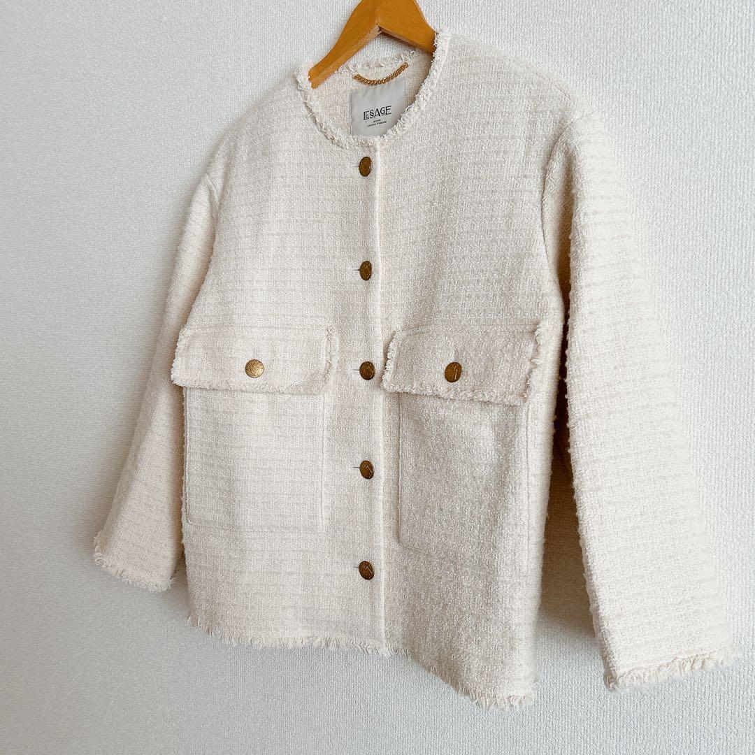 ジャーナルスタンダードレサージュGIOLICA MIXツイードWIDEジャケット