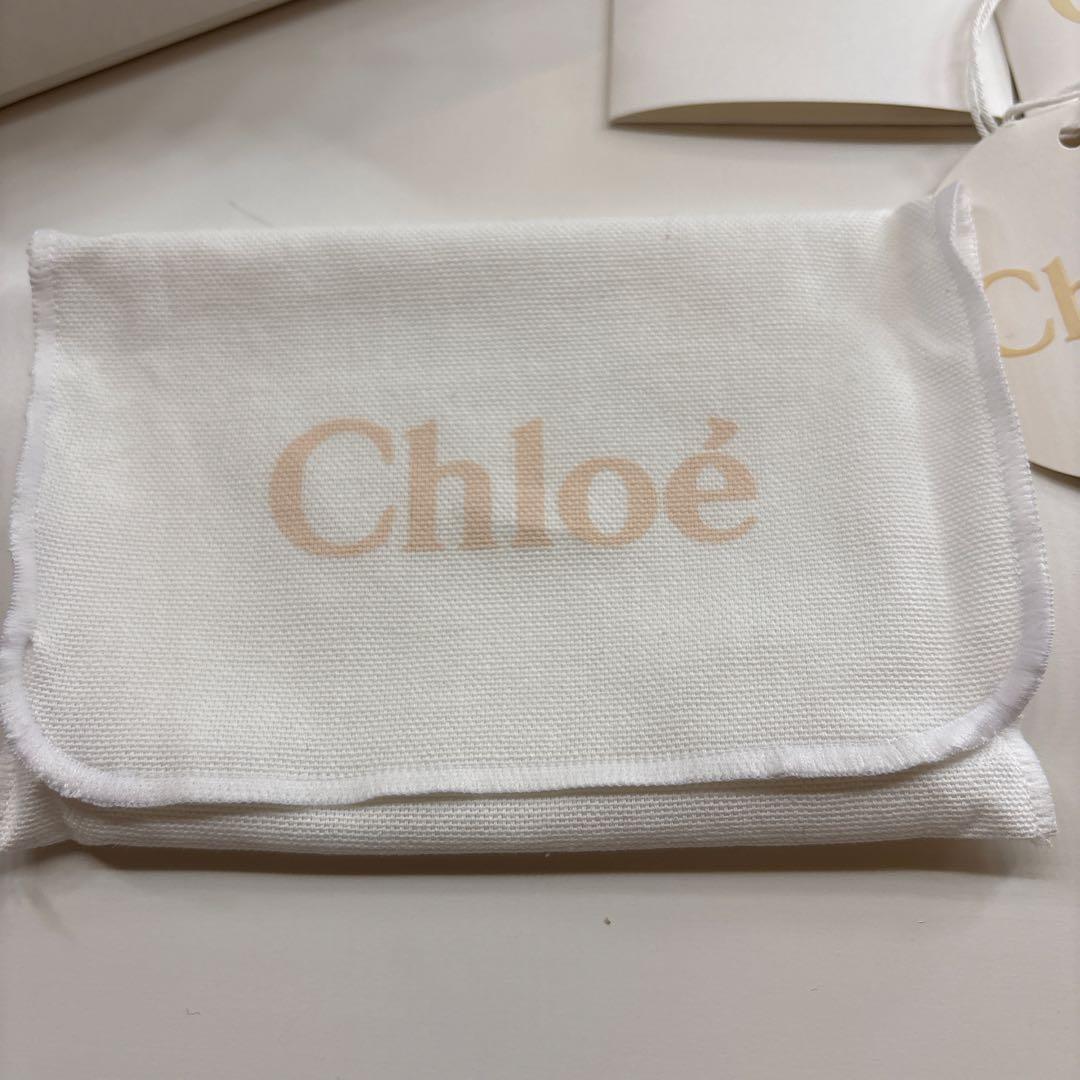 【中古】Chloé 三つ折り財布 イニシャルK,C チャーム付き