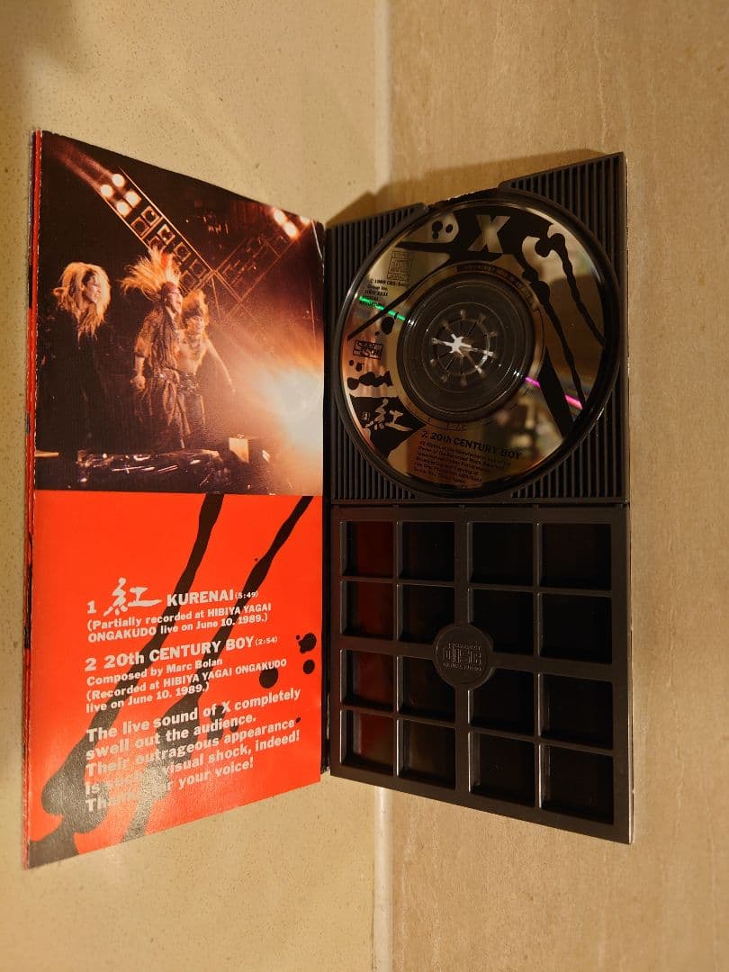X（X JAPAN） 紅 CDシングル初回盤