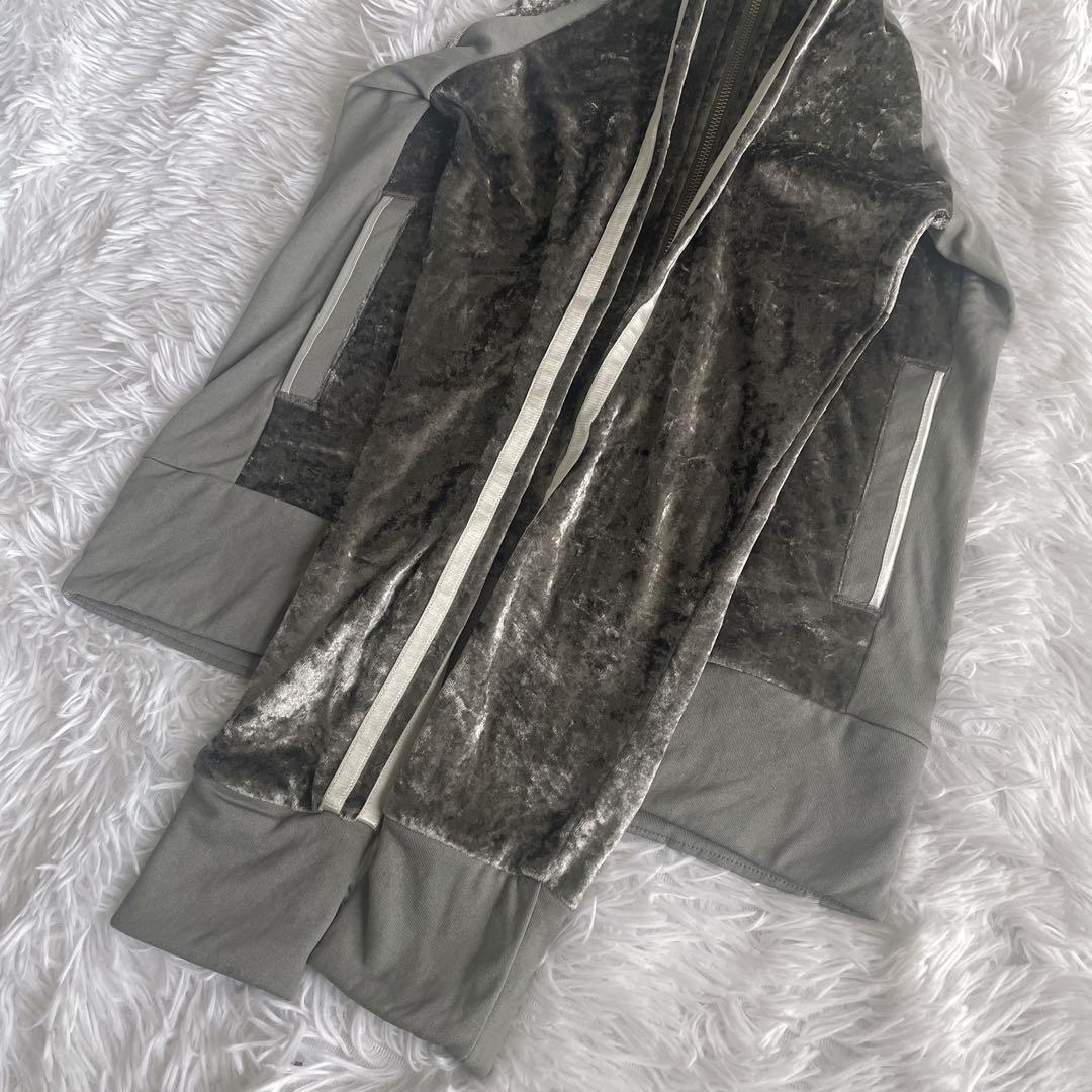 【希少】アディダス　セットアップ　ベロア　フレアパンツ　y2k M ライン