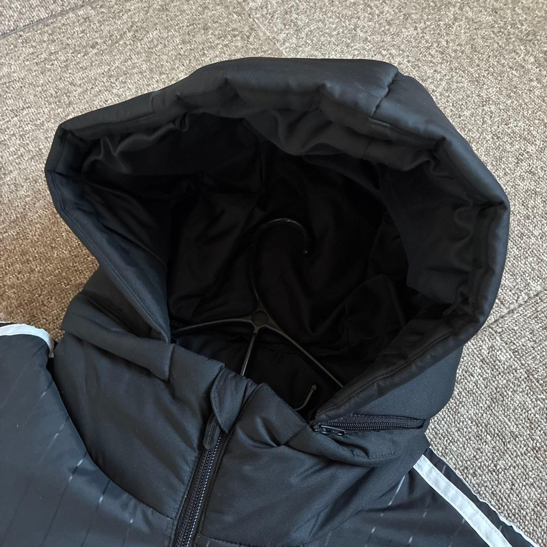 adidas TIRO15 黒 ダウンコート フード付き　ダウン70%