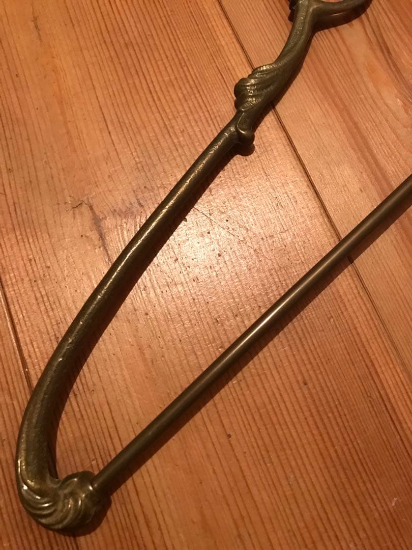 アンティークハンガー　真鍮　1本